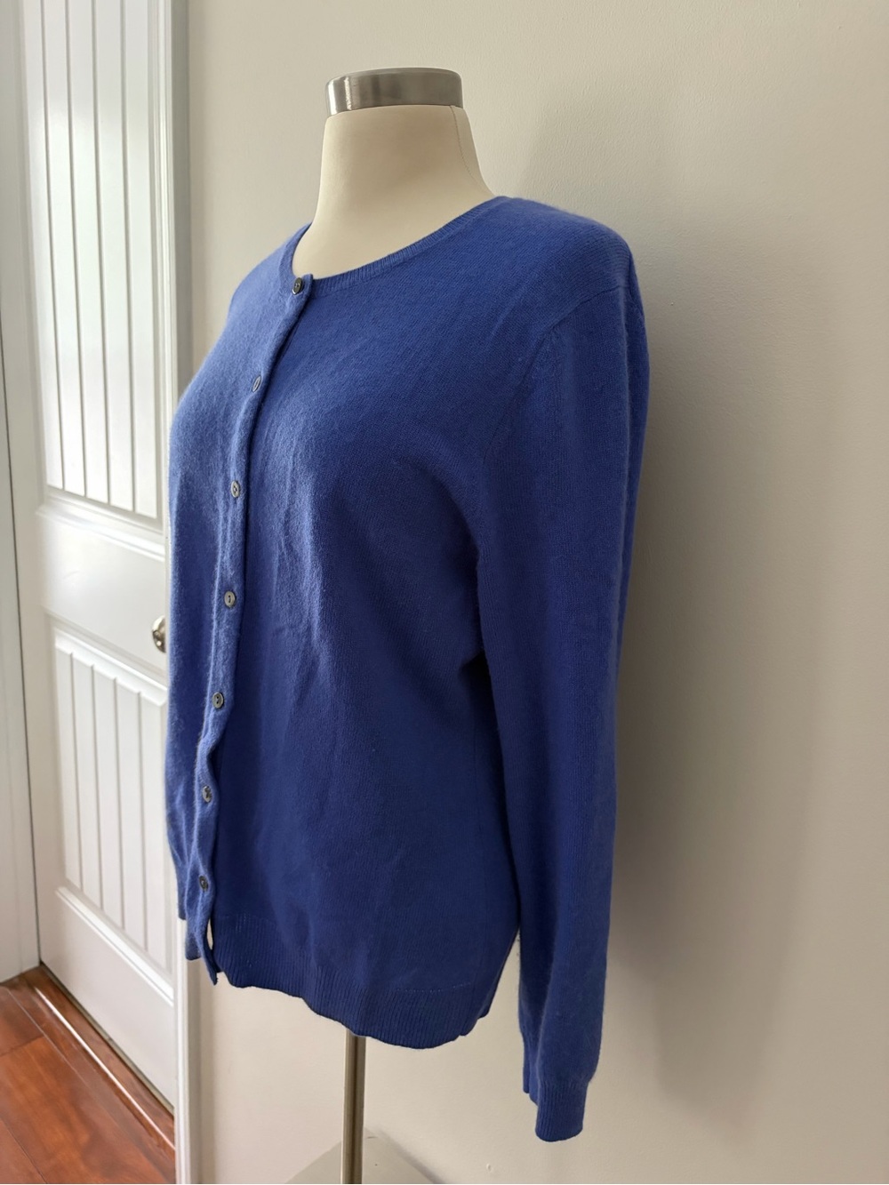 Peck & Peck Cornflower Blue Button-Front Cardigan XL Quiet Luxury - Picture 4 of 7